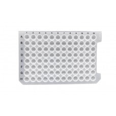 96-well sealing mat, round well, piercable, silicone, alphanumeric grid
